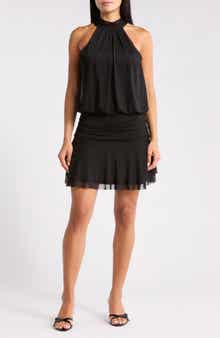 Madden Girl Halter Neck Tiered Minidress