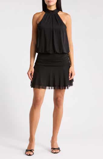 Madden Girl Halter Neck Tiered Minidress
