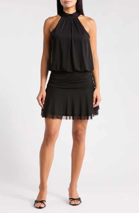 Madden Girl Halter Neck Tiered Minidress