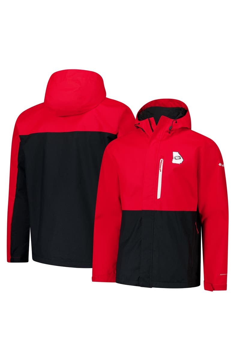 Columbia Men's Columbia  Red Georgia Bulldogs Field Bound Omni-Tech<sup>™</sup> Full-Zip Jacket, Main, color, Red