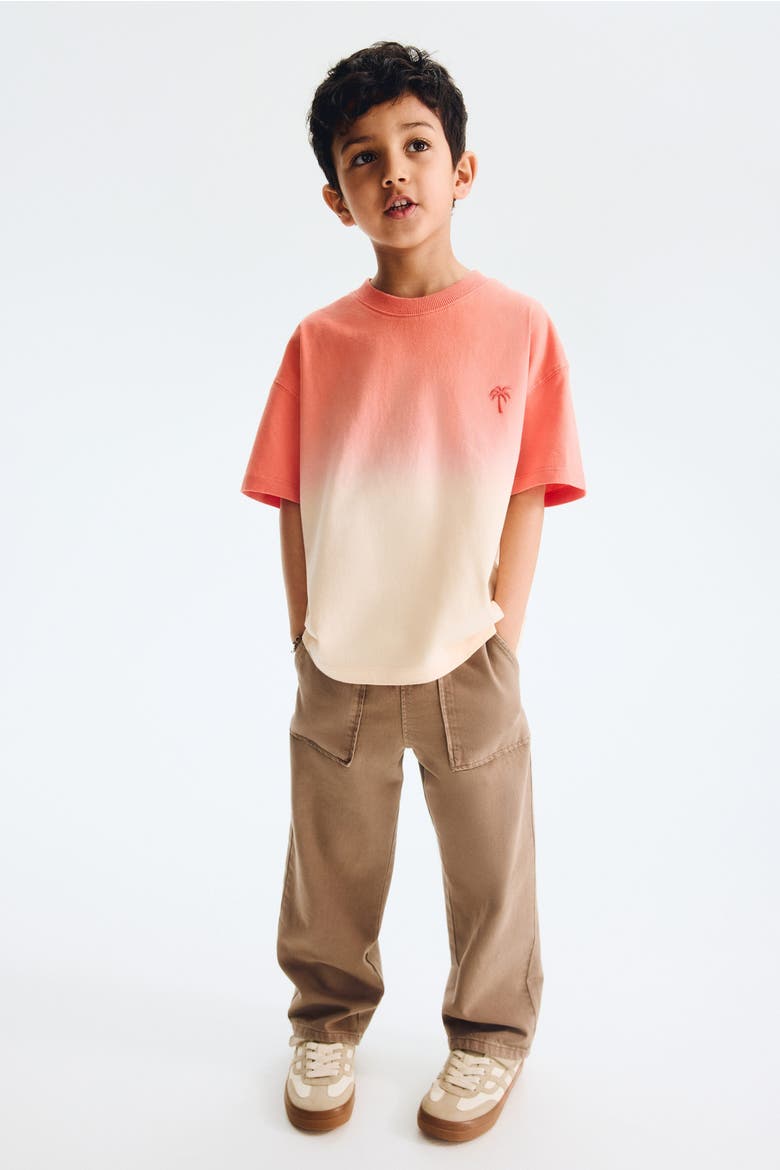 Cotton Twill Joggers, Alternate, color, Beige