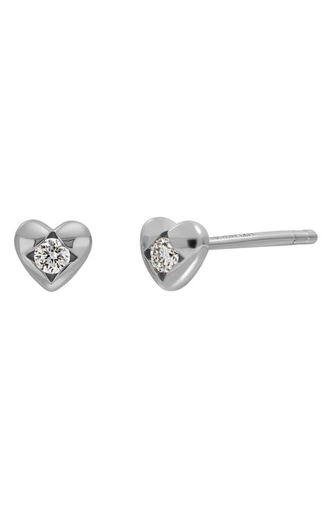 Icon Diamond Heart Stud Earrings (Nordstrom Exclusive)