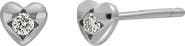 Bony Levy Icon Diamond Heart Stud Earrings