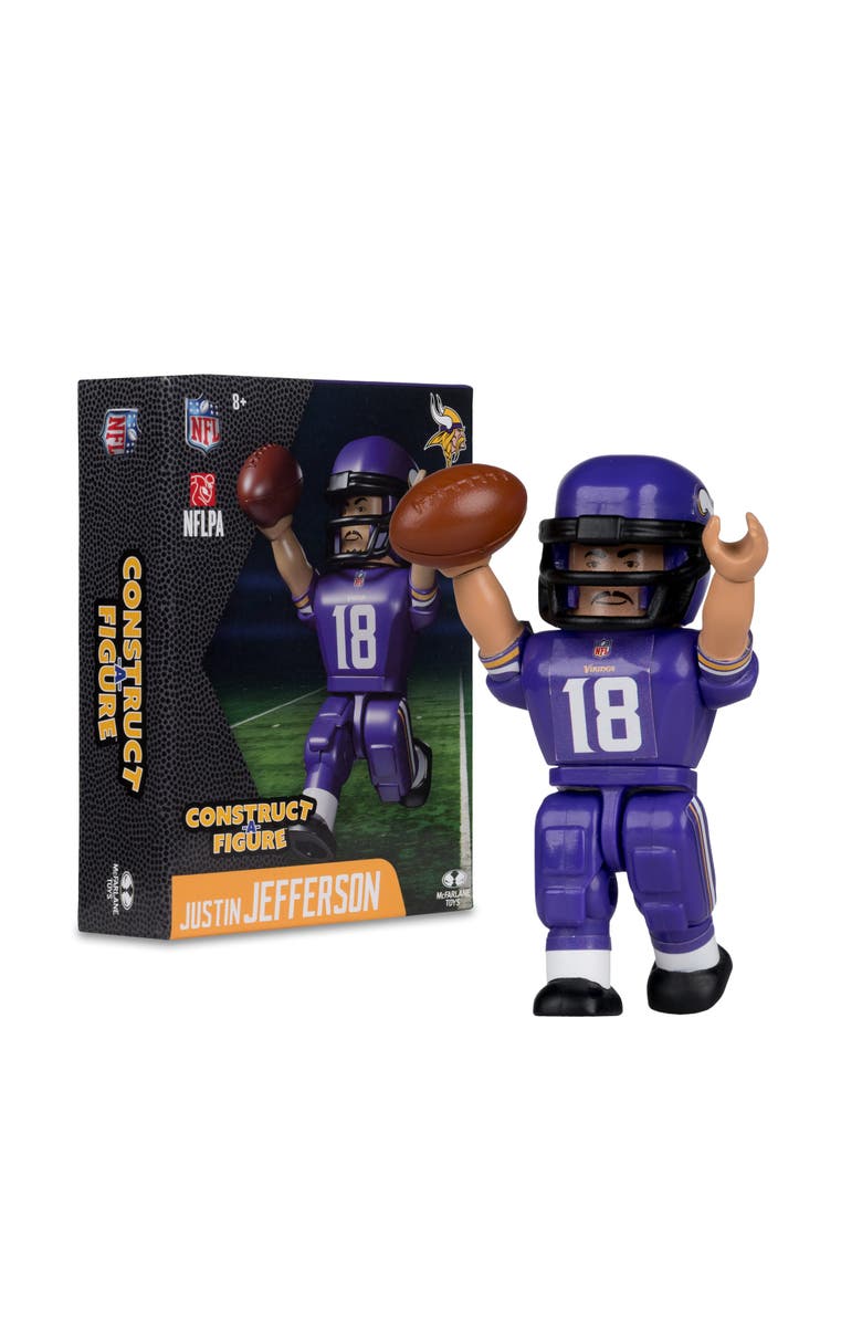 McFarlane Justin Jefferson (Minnesota Vikings) McFarlane NFL Construct-a-Figure, Main, color, Multi-Color