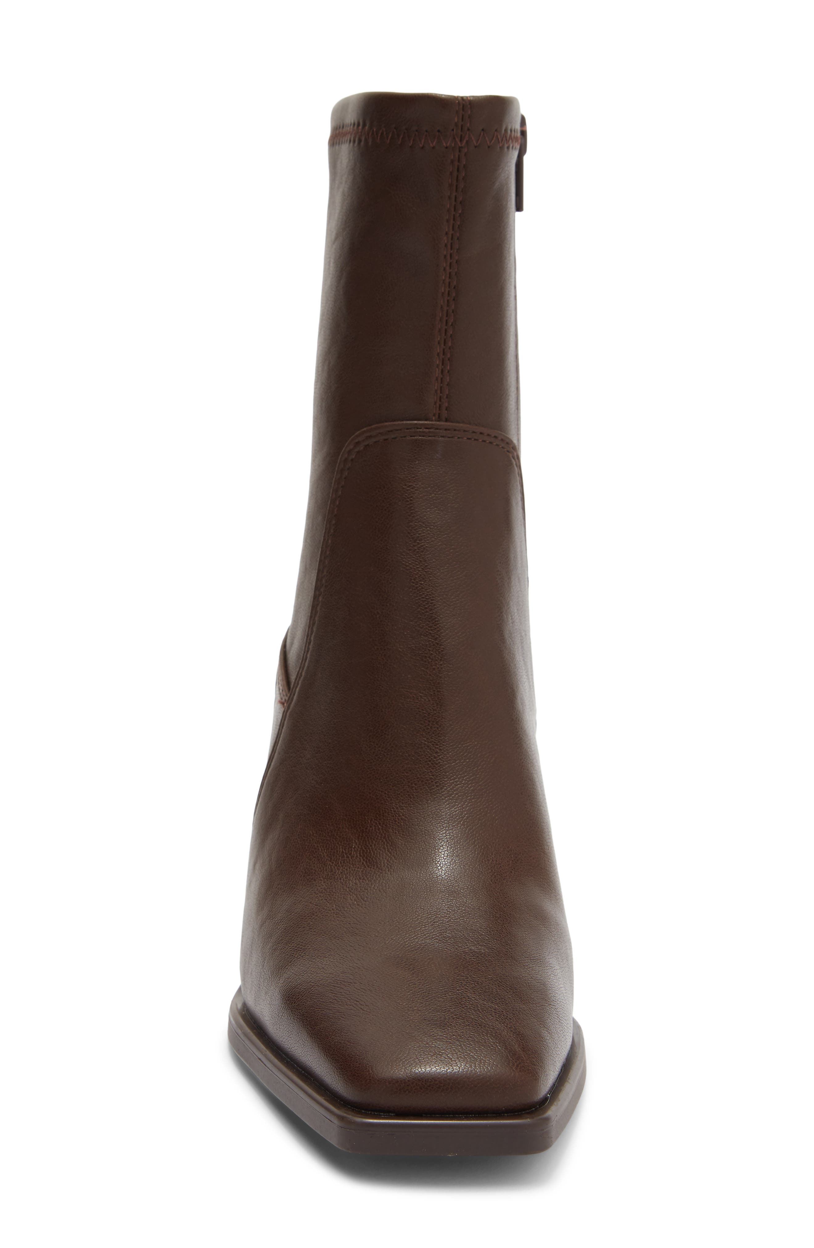 Vallie Square Toe Bootie, Alternate, color, BROWN