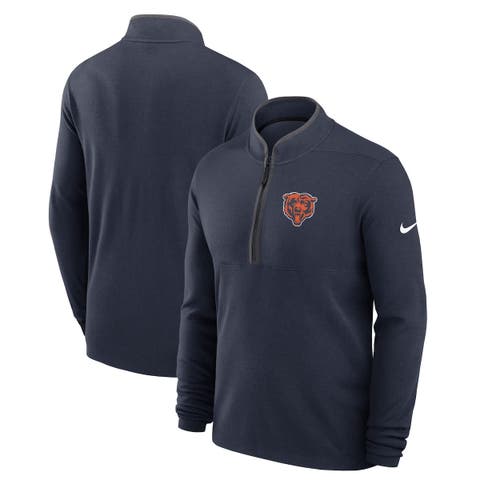 Men's Nike Navy Chicago Bears Lightweight Victory Performance Half-Zip Pullover