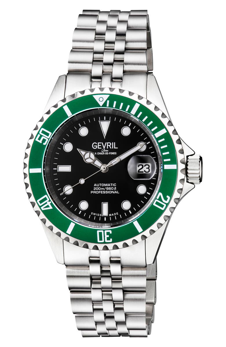 GEVRIL Wall Street Bracelet Watch, 43mm, Main, color,