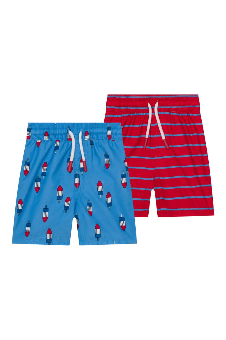 2-Pack Swim Trunks, Main, color, BLU-POPSICLES