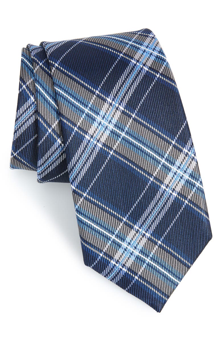 NORDSTROM MEN'S SHOP Classic Plaid Silk Tie, Main, color, 