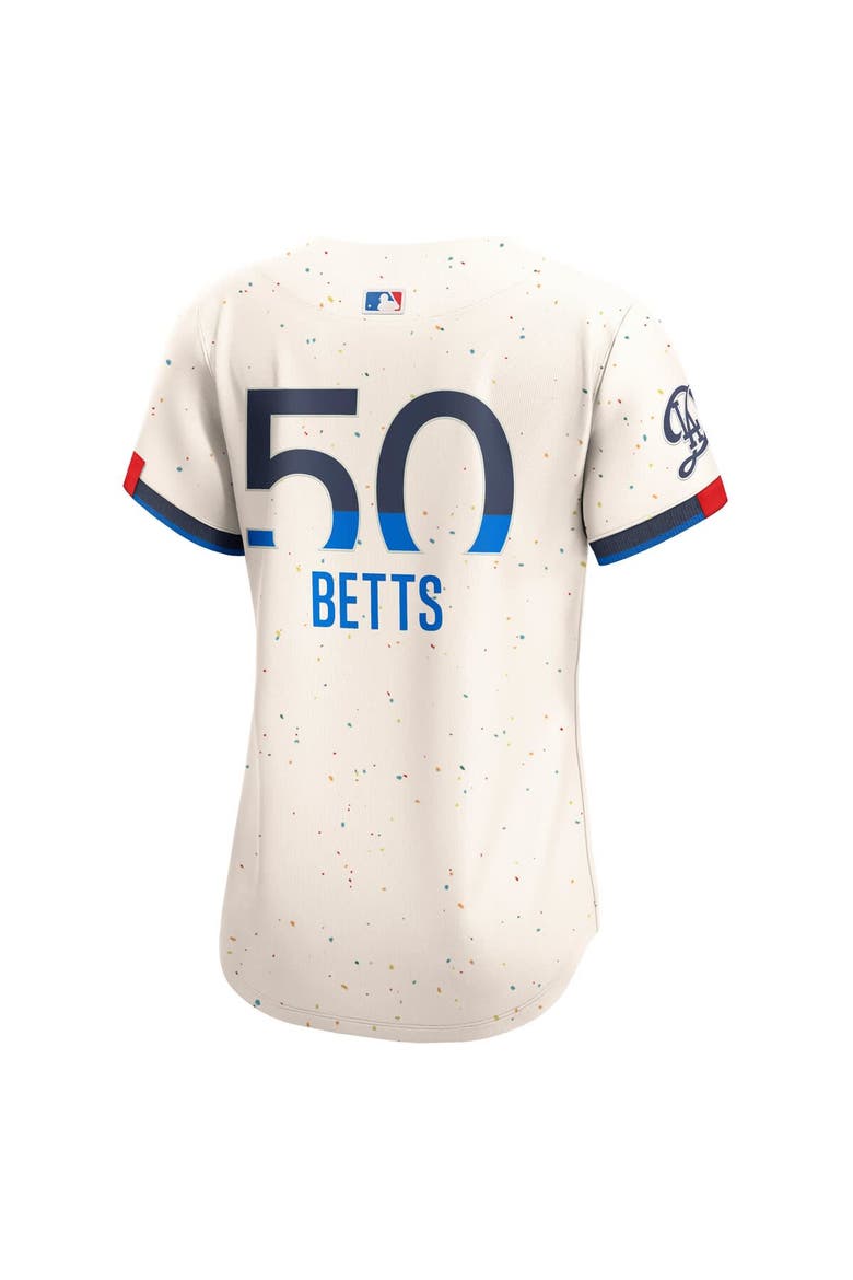 Women's Nike Mookie Betts Cream Los Angeles Dodgers City Connect Limited Jersey, Alternate, color, Cream