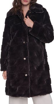KARL LAGERFELD PARIS Faux Fur Coat