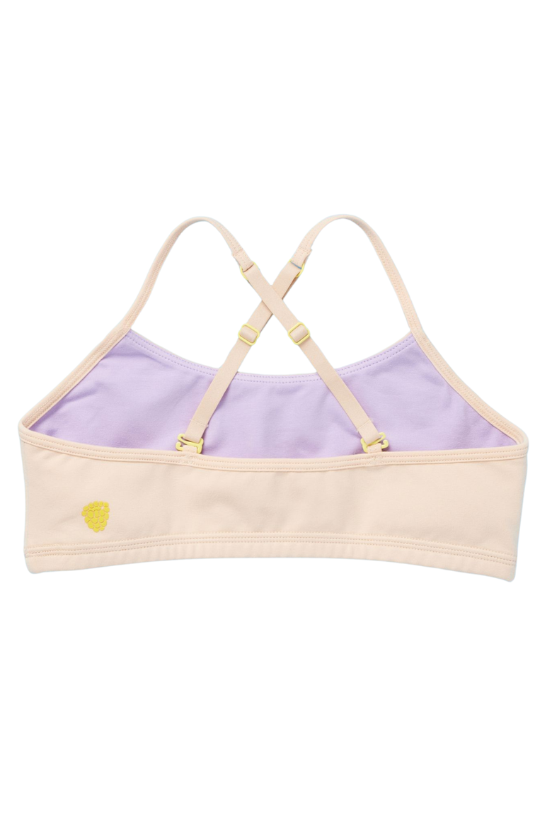 Ladybug Cotton Training Bra, Alternate, color, Beige