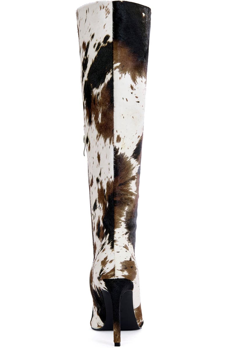 AZALEA WANG Syreali Genuine Leather Stiletto Boot, Alternate, color, Cow