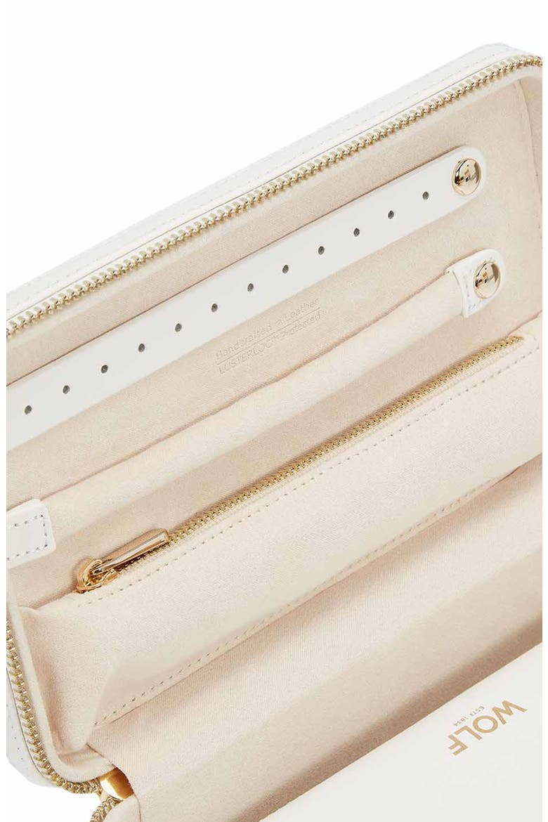 Maria Medium Zip Jewelry Case, Alternate, color, WHITE