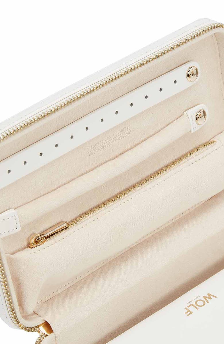 WOLF Maria Zip Rectangle Jewelry Case, Alternate, color,