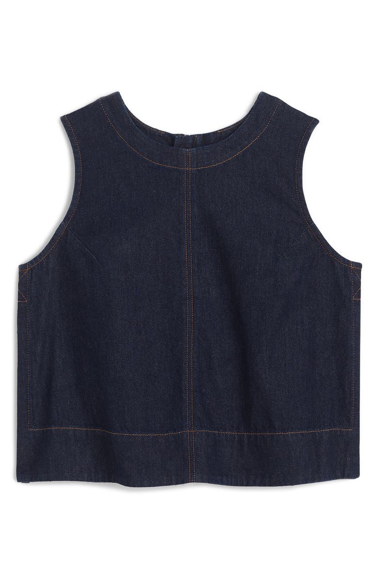 Madewell Boxy Denim Shell, Alternate, color, Essex Wash