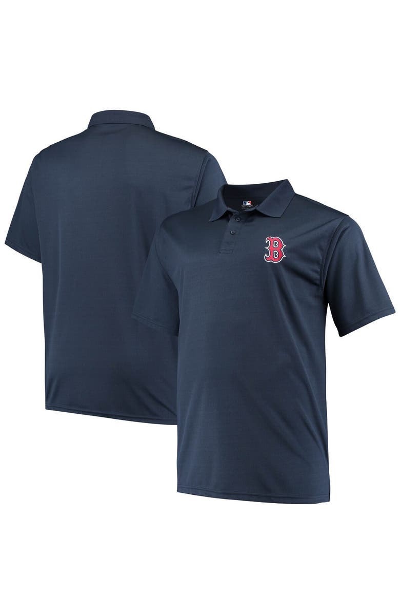 FANATICS Men's Majestic Navy Boston Red Sox Big & Tall Alternate Logo Solid Birdseye Polo, Main, color, 