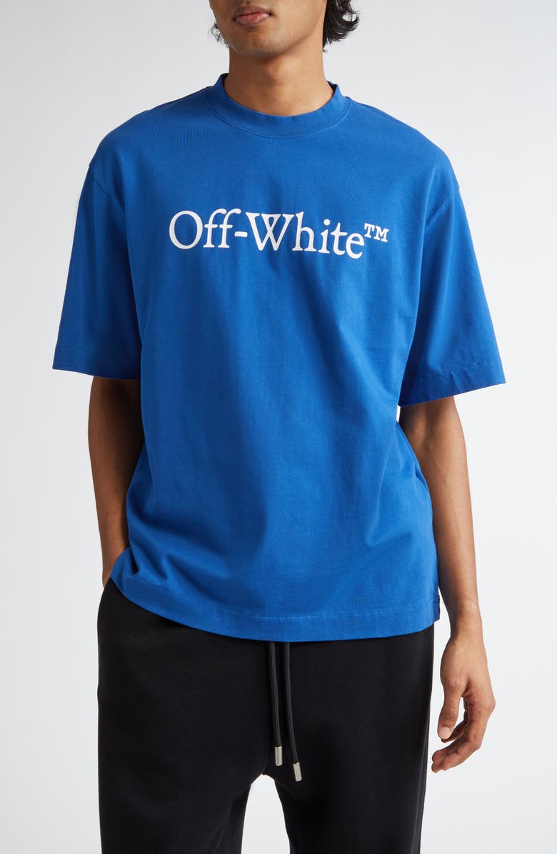 Off-White Big Bookish Skate Oversize Logo Graphic T-Shirt, Main, color,