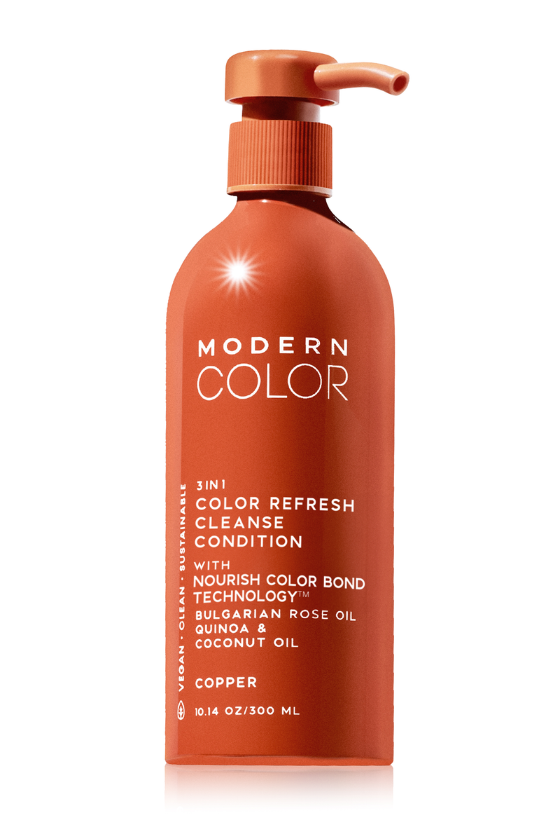 Copper 3-In-1 Hair Color Refresh Cleanse Conditioner, Main, color, Single