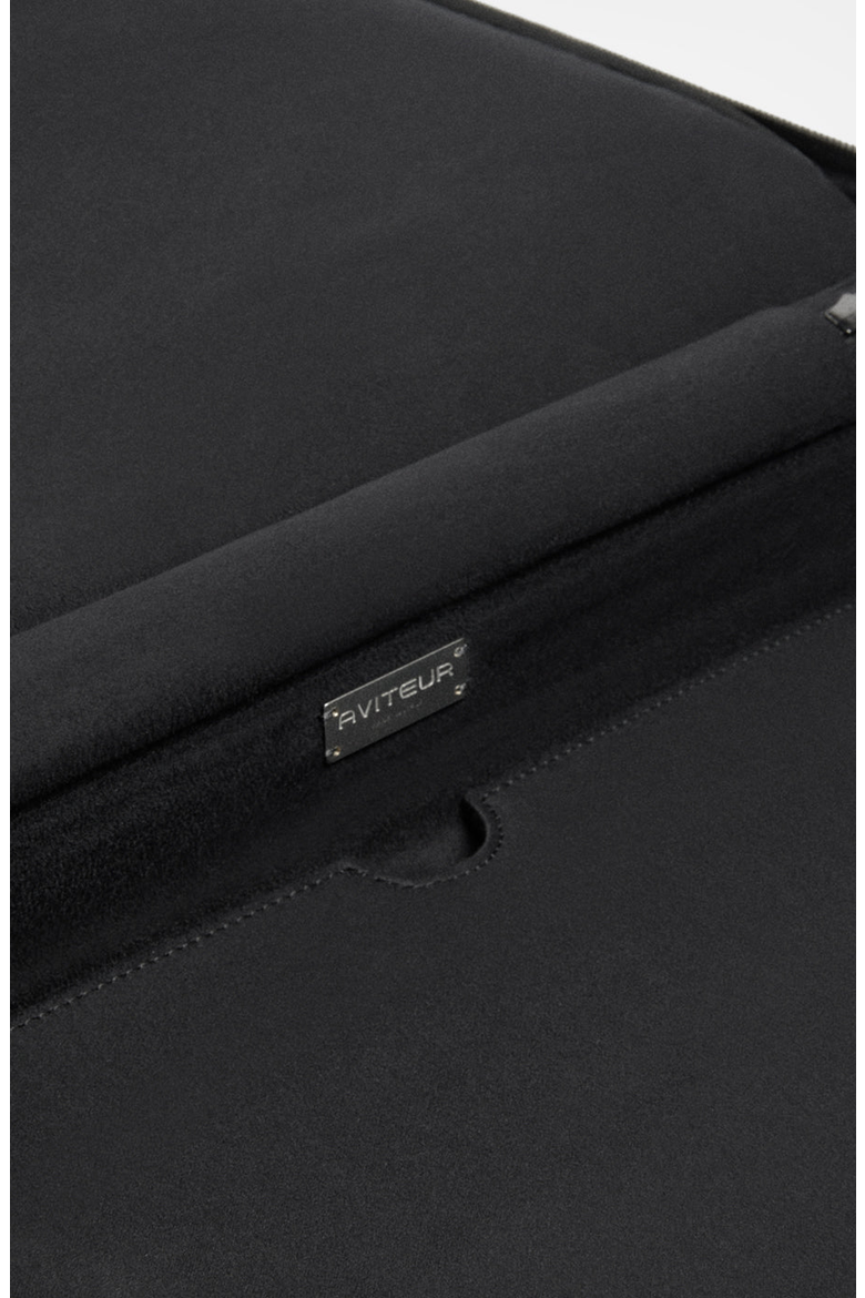 Calfskin Lucite Handle Carry-on 19 Luggage, Alternate, color, Black / Palladium