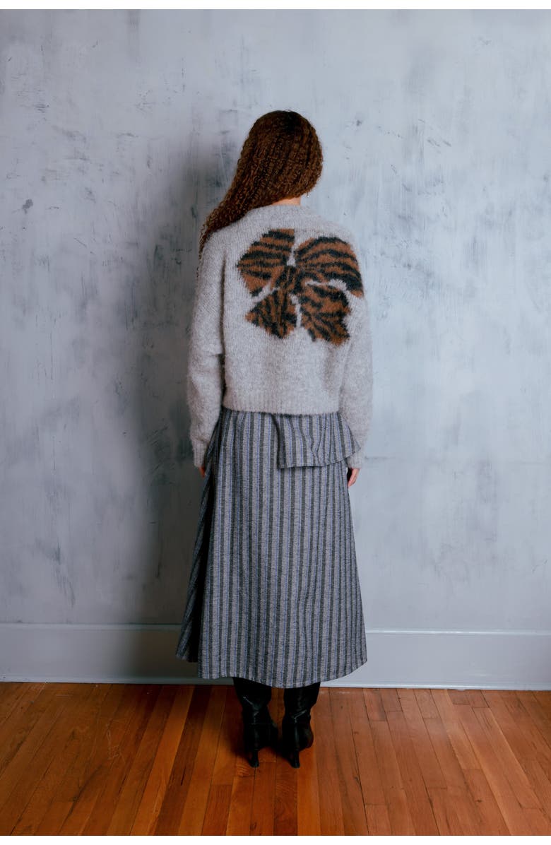 Untitled in Motion Folari Alpaca Blend Relaxed Fit Pullover, Alternate, color, Zebrina