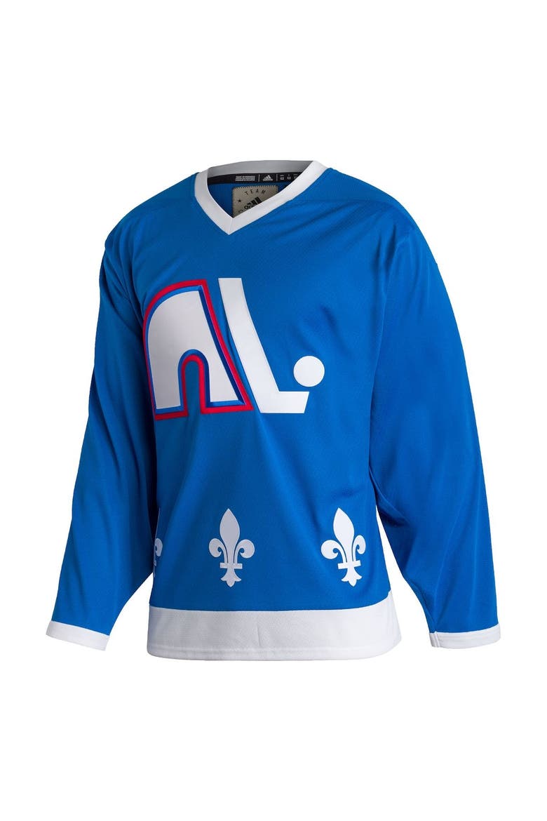 Men's adidas Blue Quebec Nordiques Team Classics Authentic Blank Jersey, Alternate, color, Blue