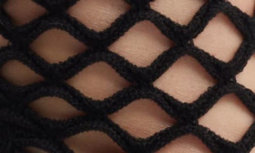 Stems Netted Crew Socks In Black