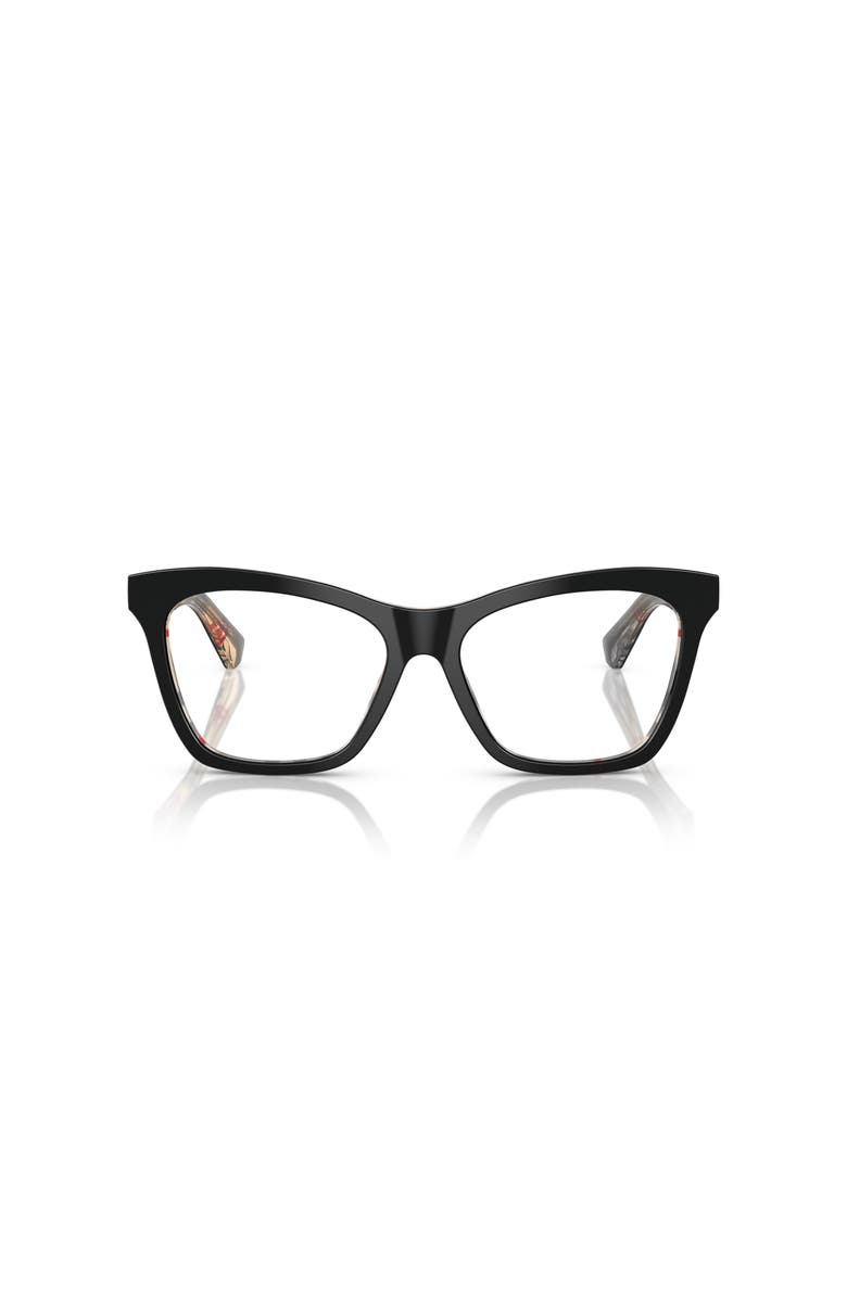 Burberry 54mm Cat Eye optical glasses, Alternate, color, Black