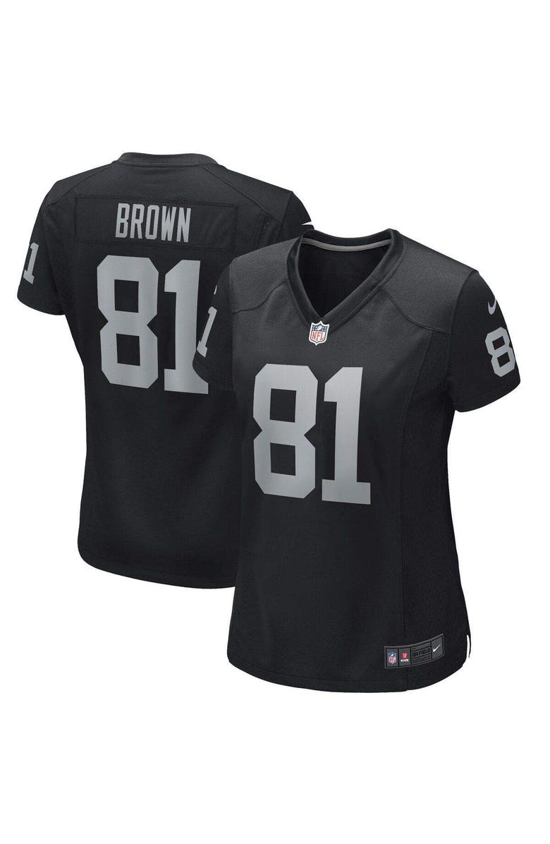 Nike Women's Nike Tim Brown Black Las Vegas Raiders Game Retired Player Jersey, Main, color, 