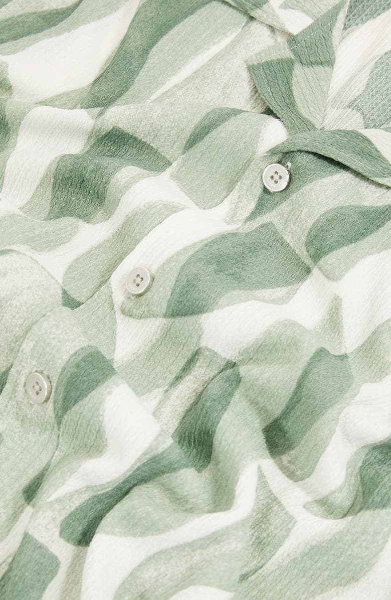 Reiss Taro Camp Shirt, Alternate, color, Sage Green