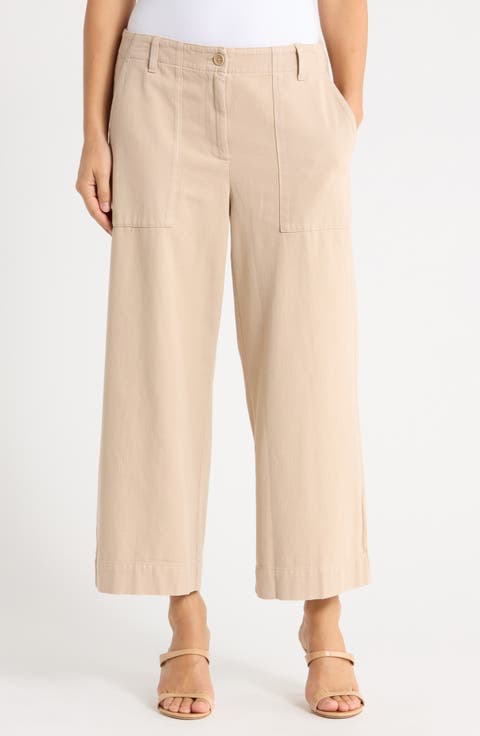Organic Cotton Wide Leg Crop Pants
