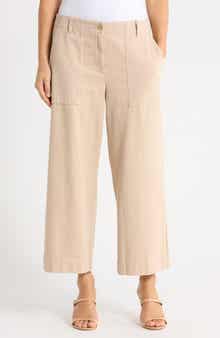 Organic Cotton Wide Leg Crop Pants