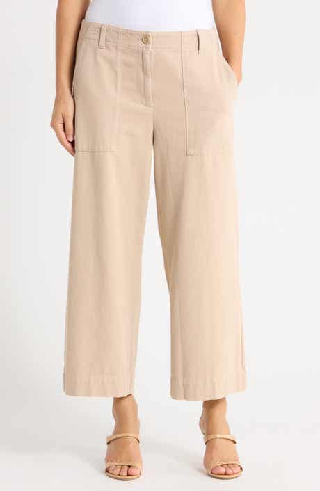 Organic Cotton Wide Leg Crop Pants
