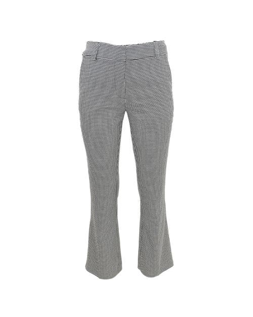 Theo The Label Eris Baby Houndstooth Pant In Black/ivory