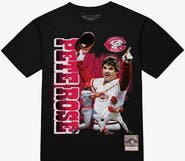 Mitchell & Ness Men's Mitchell & Ness Pete Rose Black Cincinnati Reds Legendary Collage Player T-Shirt