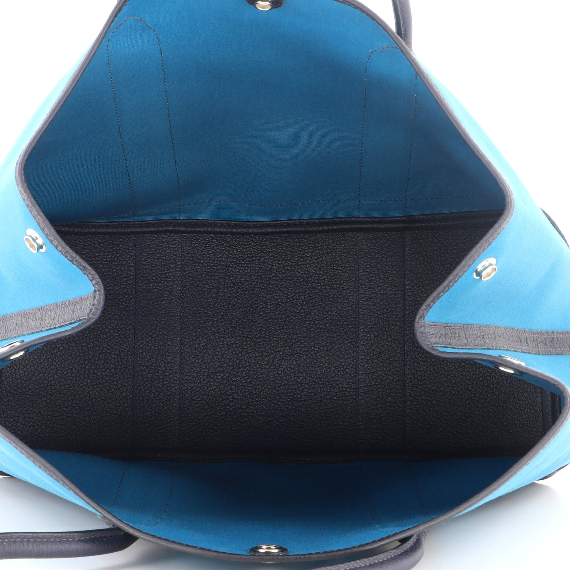 Garden Party Tote Toile and Leather 36, Alternate, color, Blue