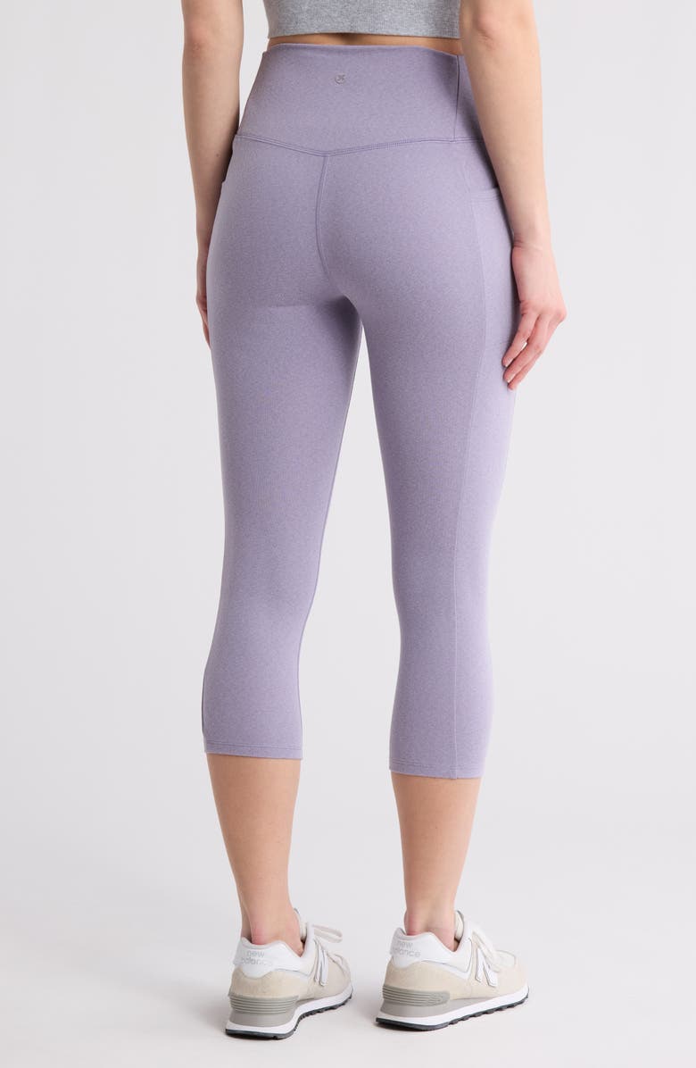RBX Space Dye Peached Pocket Capri Leggings, Alternate, color, 