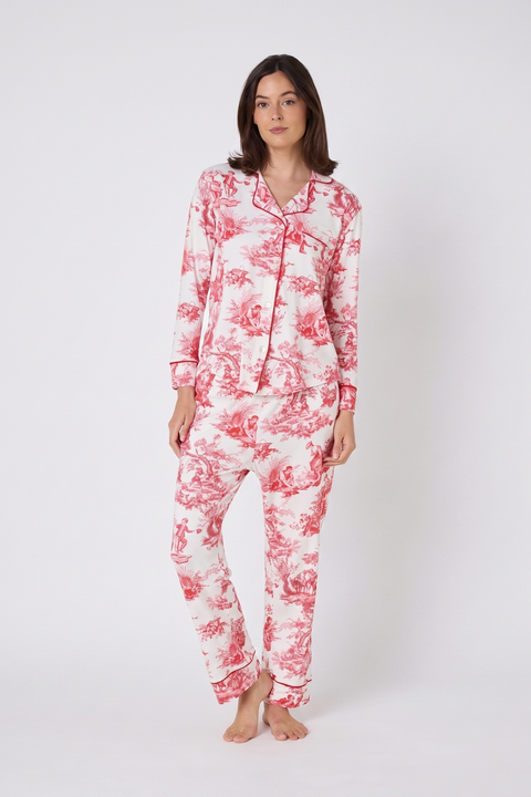 Striped Pima Knit Pajama Set