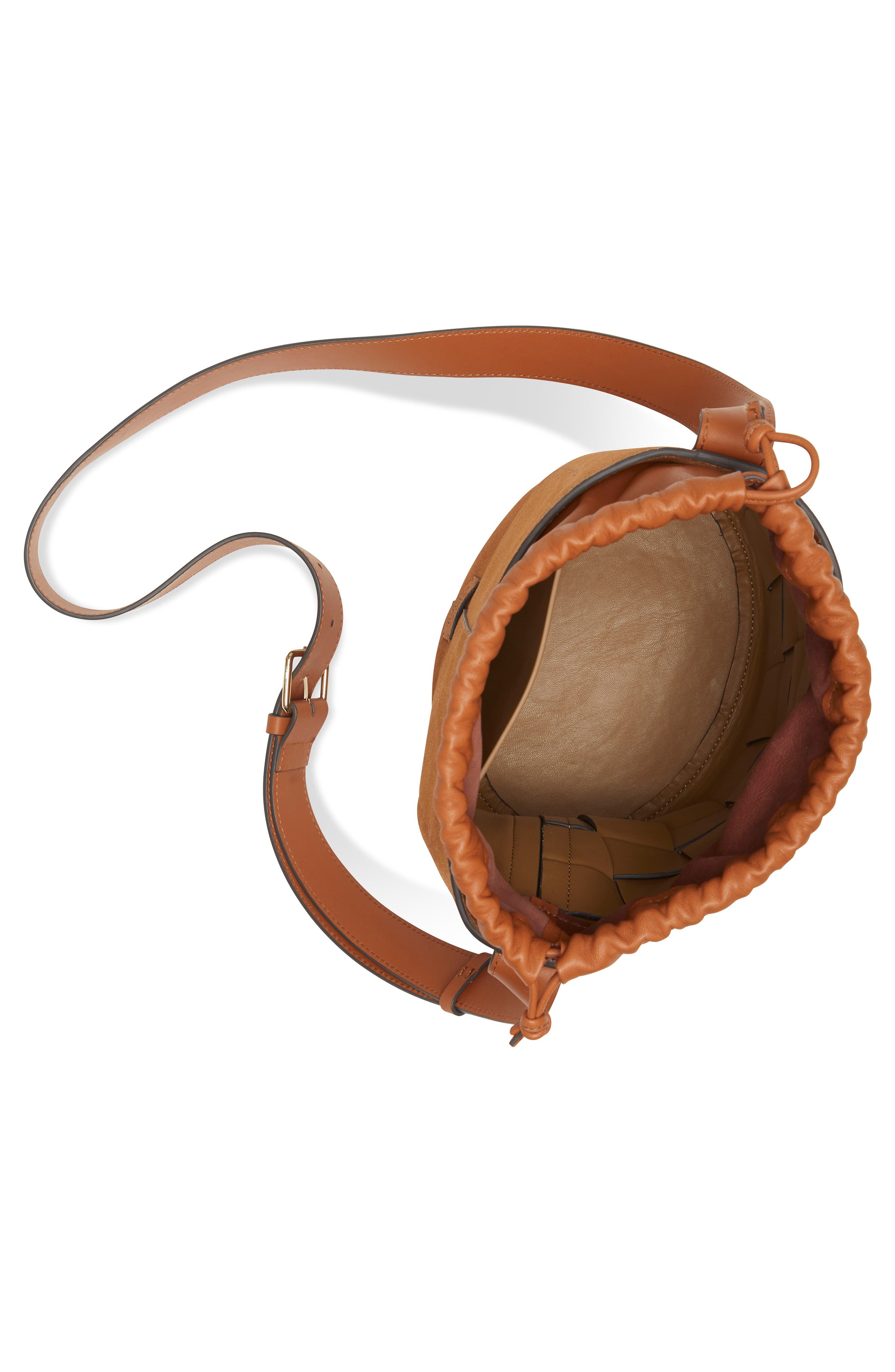 Vince Camuto Josy Woven Leather Crossbody Bag, Alternate, color, 