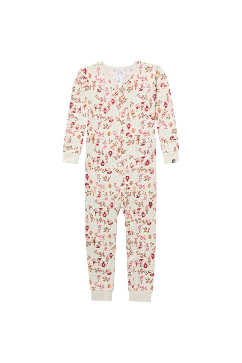 Snug Fitting Footless Pajamas, Main, color, Winter Joy