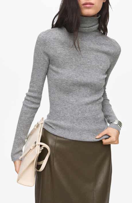 MANGO Turtleneck Wool Sweater