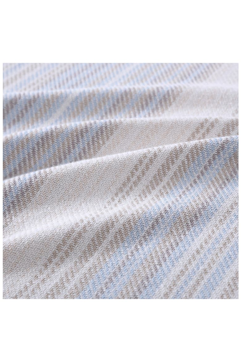 Sandy Shore Stripe Cotton Blanket, Alternate, color, PALE BLUE