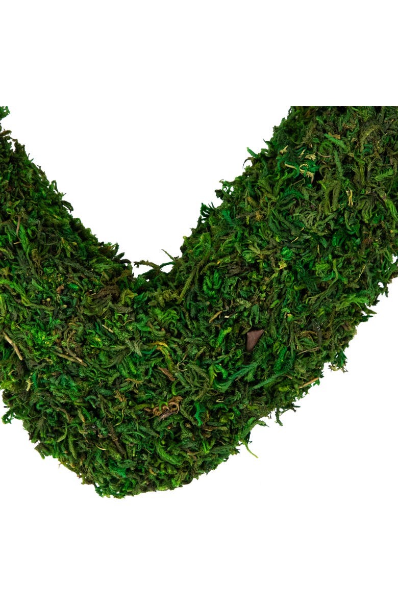 Northlight Reindeer Moss and Twig Artificial Heart Wreath - 13.5", Alternate, color, 