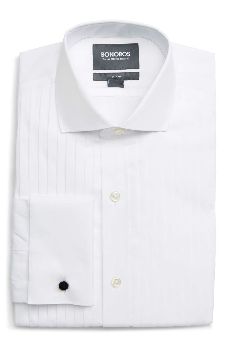 Bonobos Slim Fit Stretch Solid Formal Shirt, Alternate, color, 