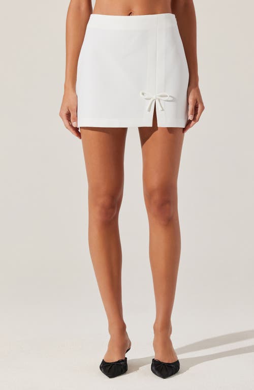 Astr The Label Sophie Miniskirt In White
