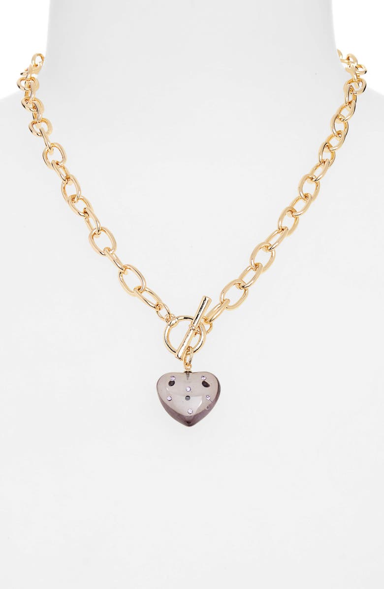 BP. Resin Heart Toggle Necklace, Main, color, 