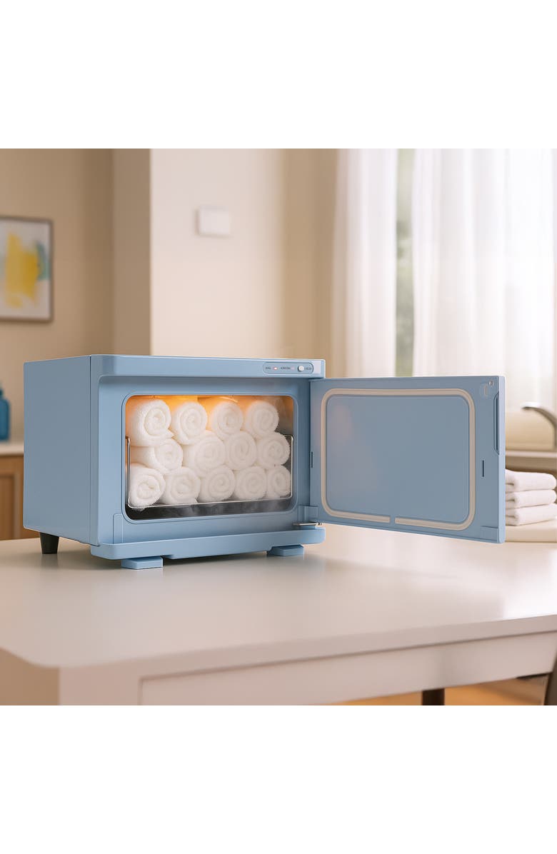 PURSONIC Towel Warmer with UV Sterilizer, Alternate, color, Blue