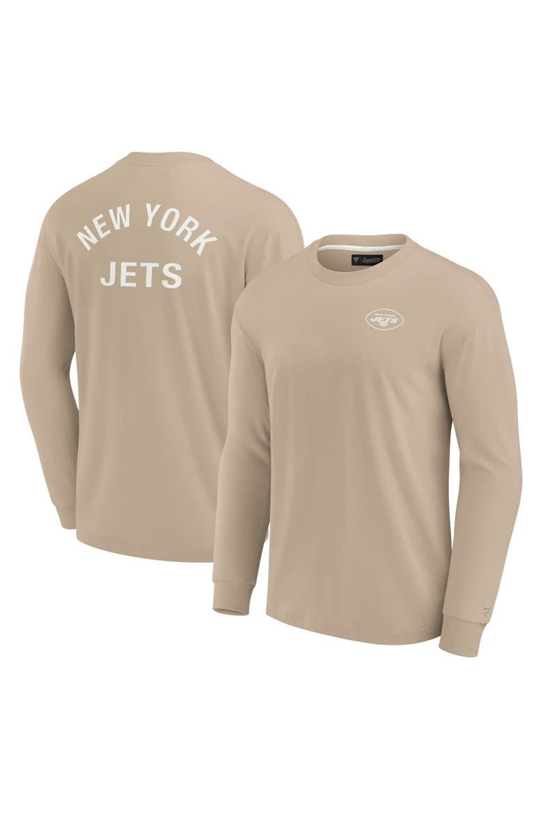 Unisex Fanatics Khaki New York Jets Elements Super Soft Long Sleeve T-Shirt, Main, color, Khaki
