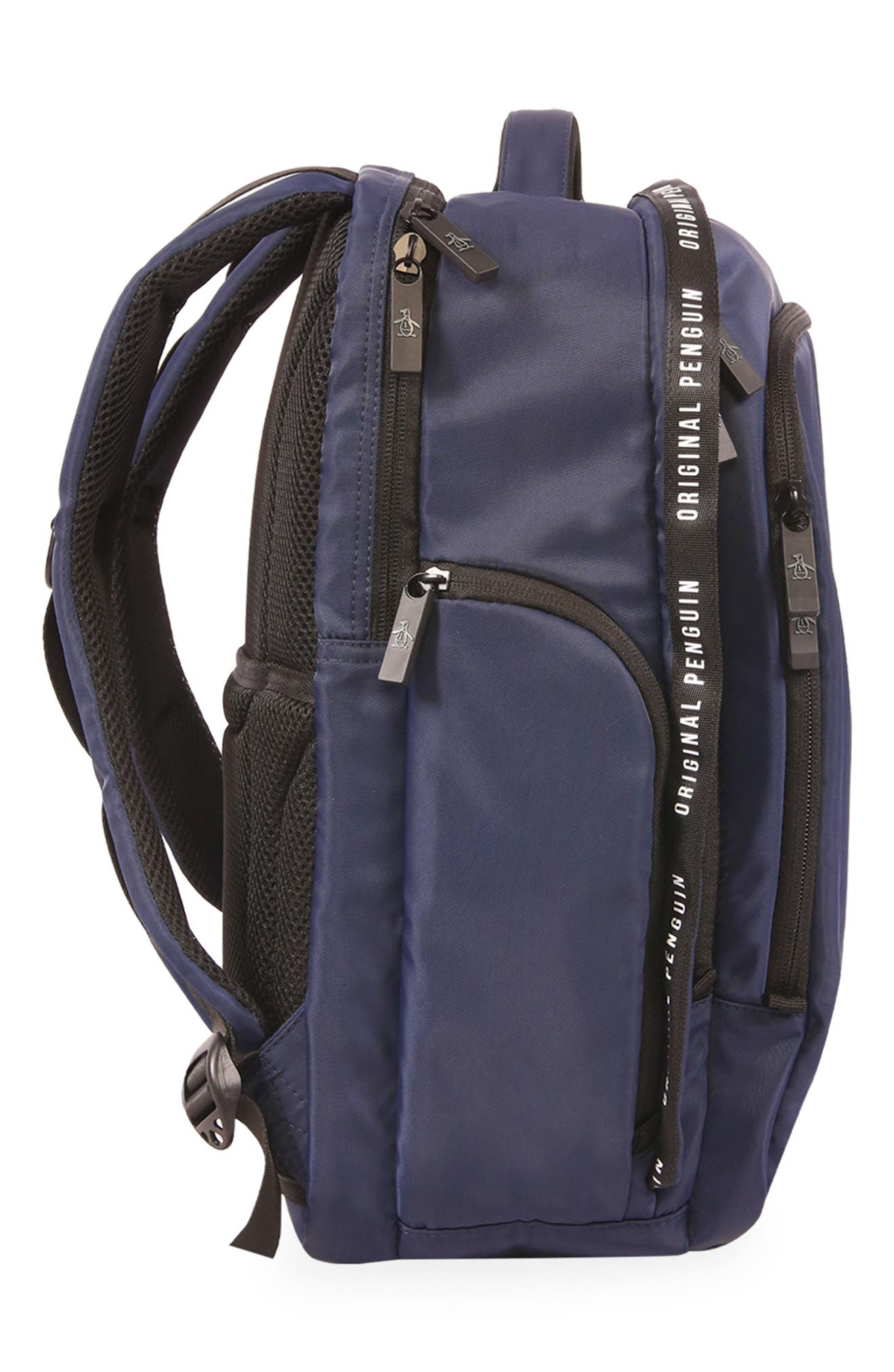 Original Penguin Soft Nylon Backpack, Alternate, color, Navy