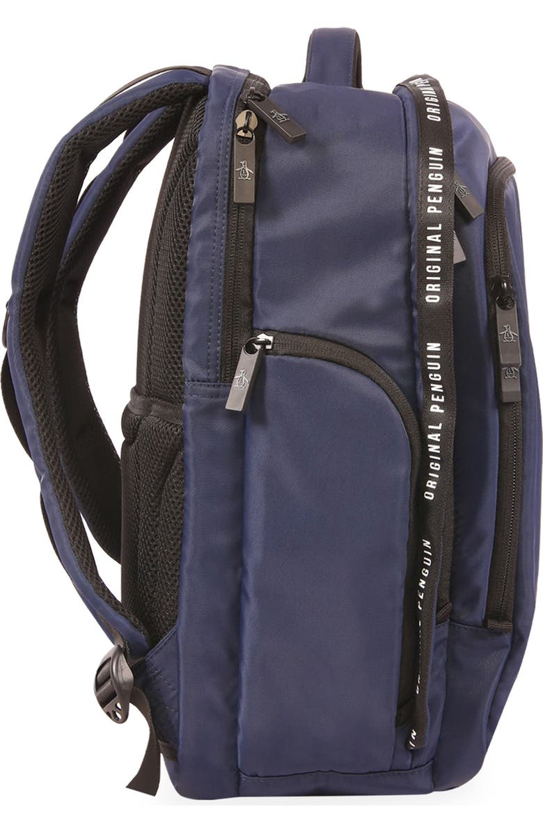Original Penguin Soft Nylon Backpack, Alternate, color, Navy